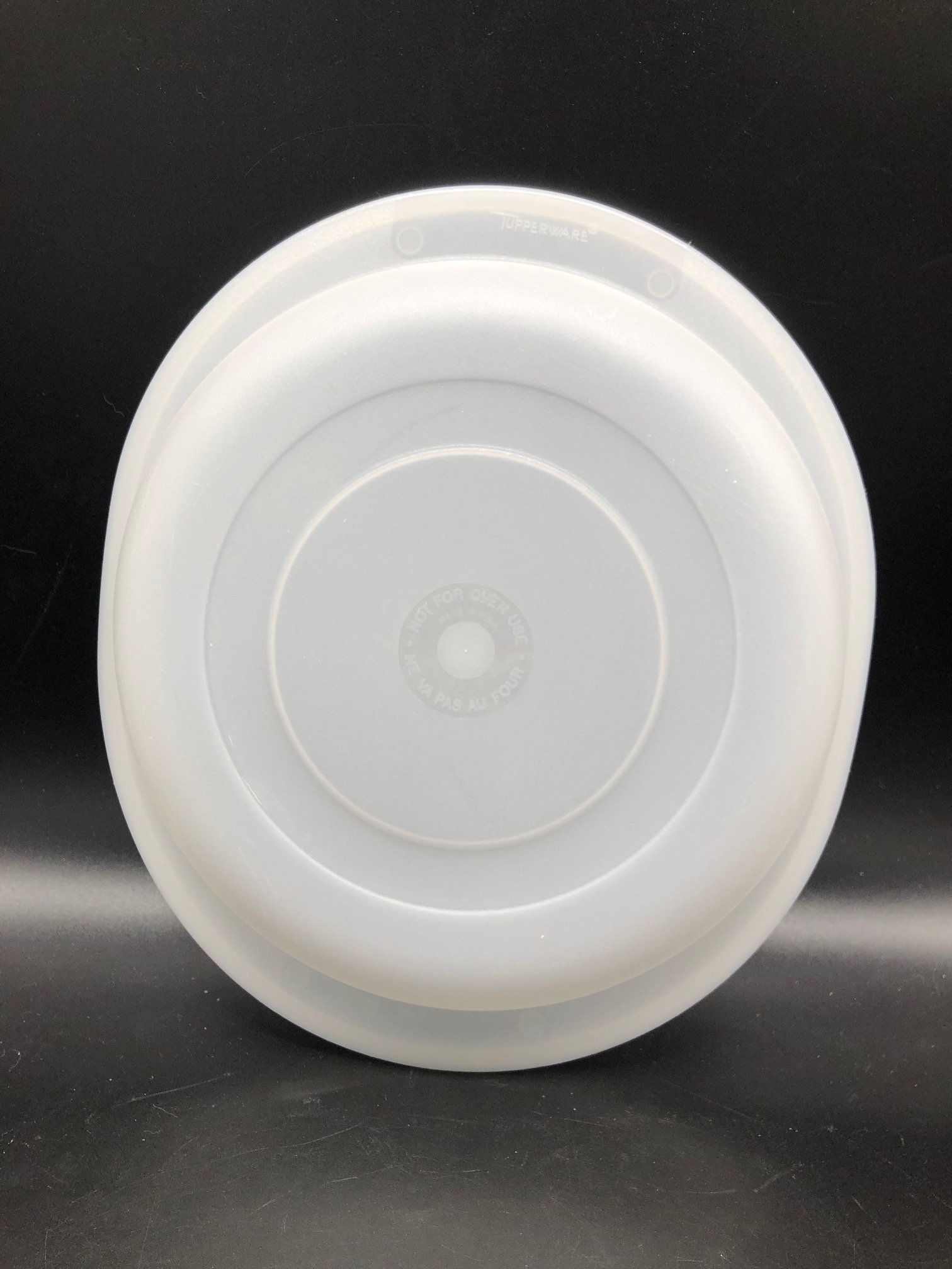 Vintage Tupperware White Plastic Replacement Lids, Mint Condition