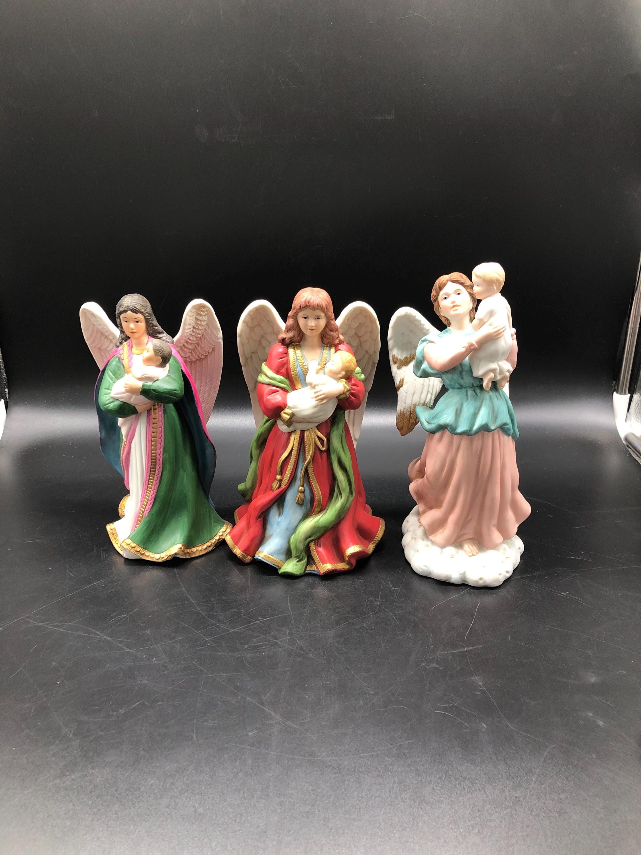 Set of 3 Vintage HOMCO Home Interior Guardian Angels, #1432, 1417