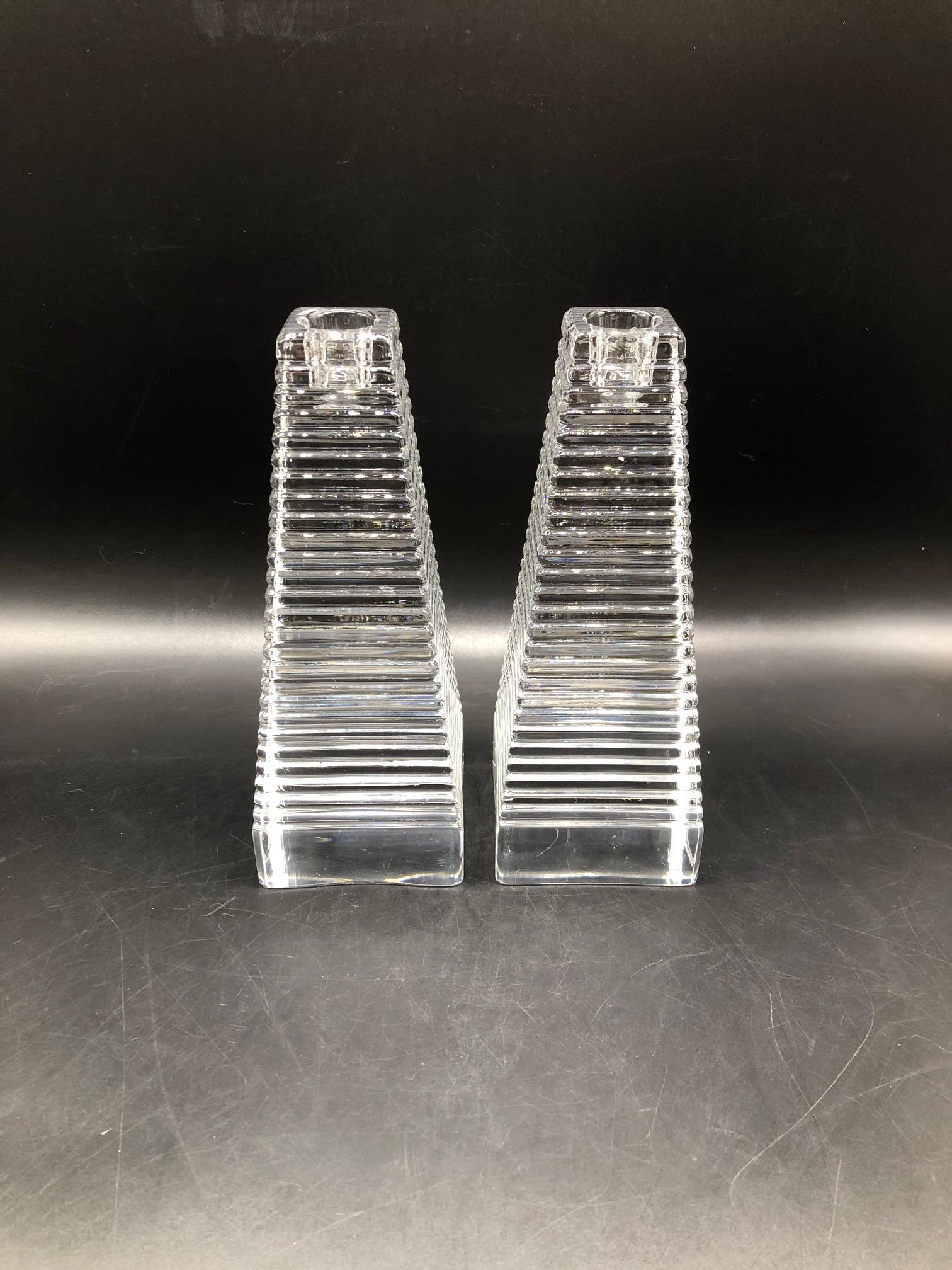 Villeroy and Boch Crystal Candlesticks - Etsy