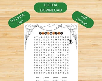 Halloween Word Search Fall Word Search Printable Word Search