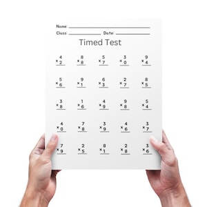 Multiplication Timed Test, Math Fluency Challenge Sheets ...