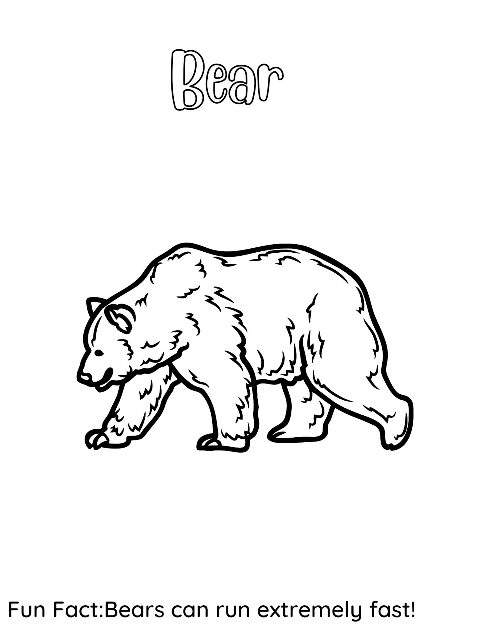 Animals Coloring Pages, Kids Printable Coloring Pages, Kids Animal ...