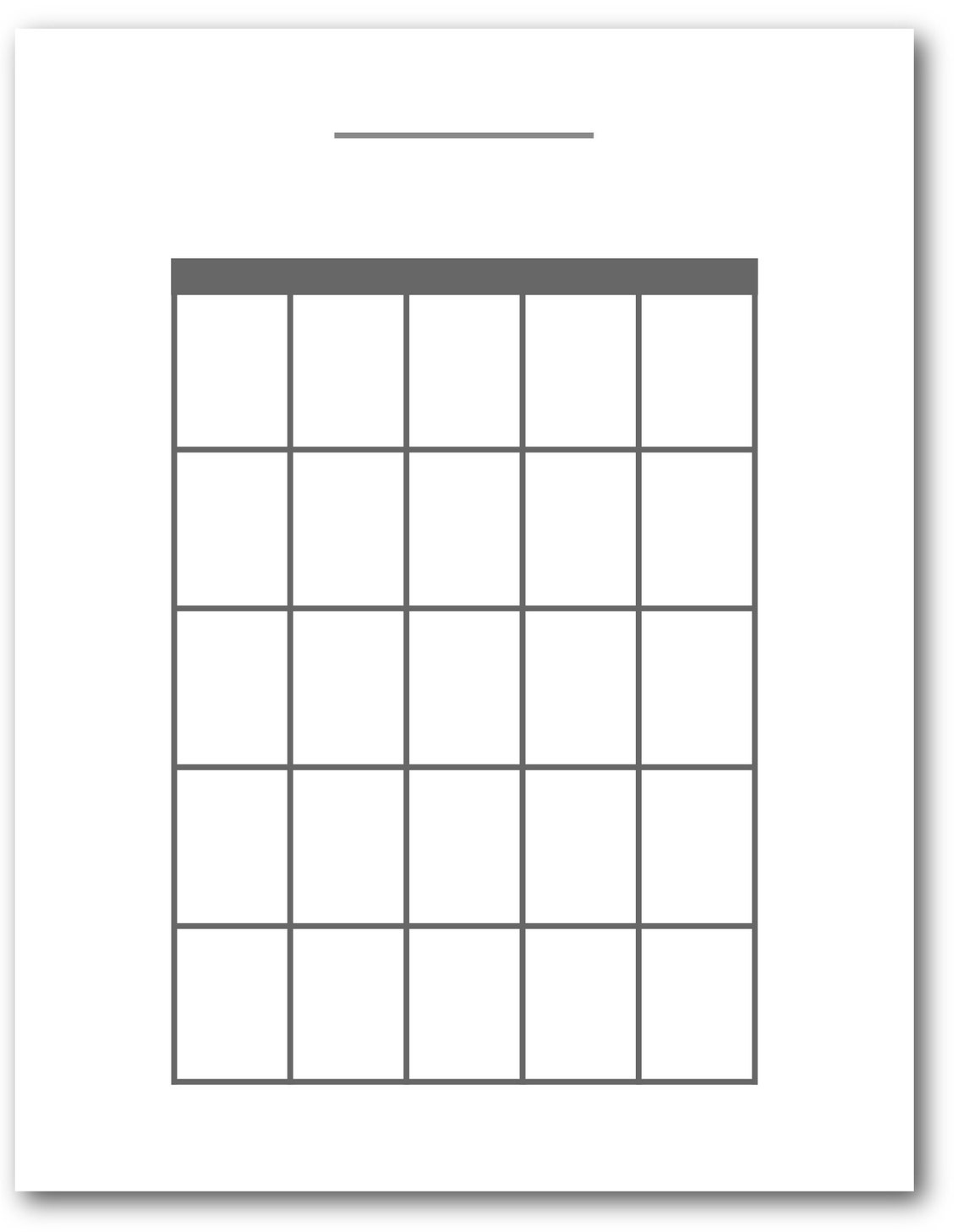 Jumbo Blank Guitar Chord Diagram - Printable, Blank Chord Chart PDF ...