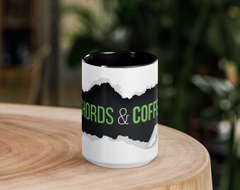 Ackord och kaffemugg, gitarrmugg, rolig gitarr, present till gitarrist