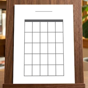 Jumbo Blank Guitar Chord Diagram | One Large Diagram per Page for Teachers and Students | Printable PDF (A4 & US Letter)