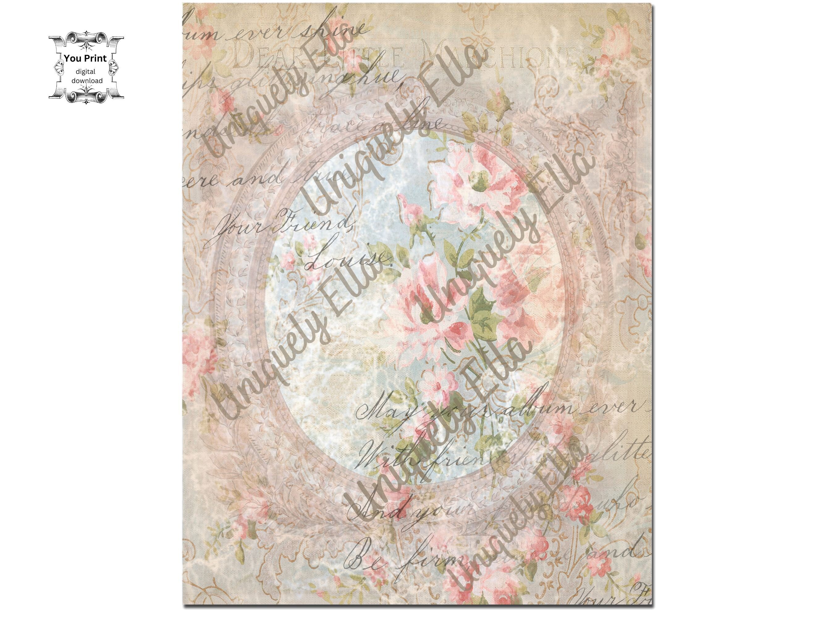 Dans Le Jardin Tall Journal Pages Printable Pages Junk Journaling 