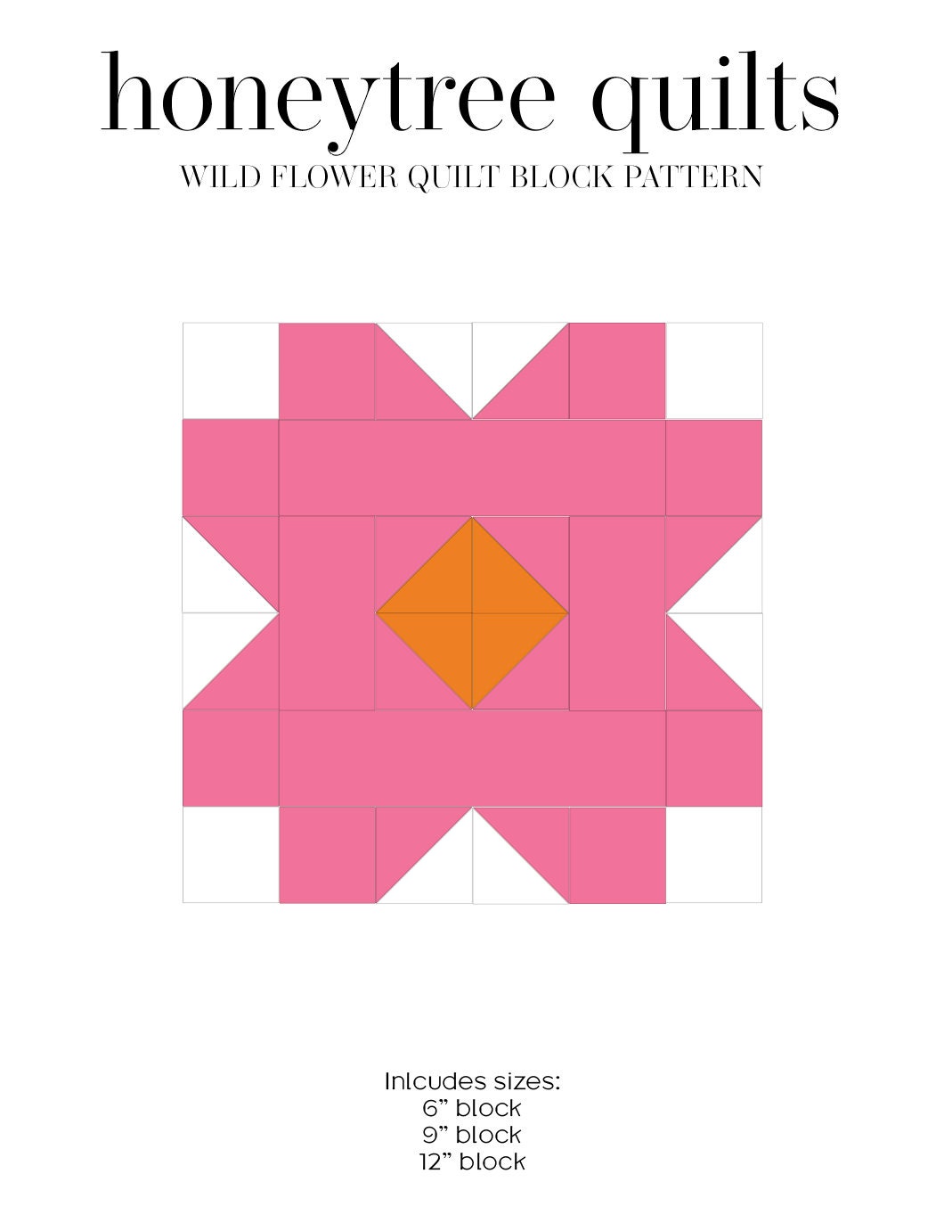 BUNDLE Flower Quilt Block Patterns 7 Flower Quilt Blocks Etsy