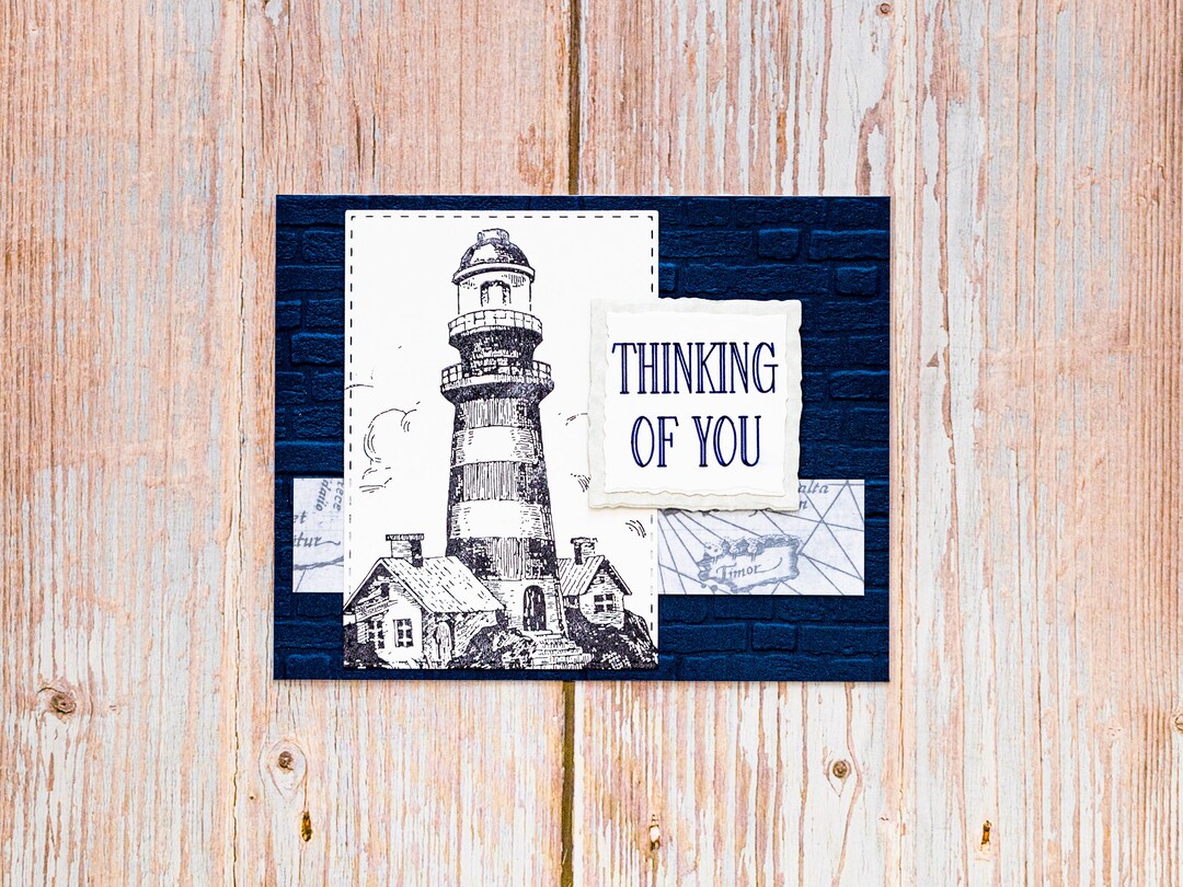 3D Thinking of You Card, Lighthouse Card, Mariner Card, Sea Card ...