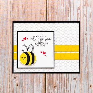 Carte 3D abeille, carte d'anniversaire, carte de Saint-Valentin, abeille pour moi, carte faite main, carte unique, carte de voeux, carte insecte, carte animal