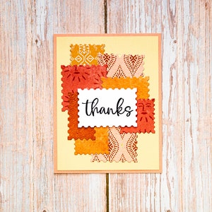 Carte de remerciement 3D, carte de remerciement, carte faite main, carte de voeux, carte unisexe, carte unique, carte de remerciement, carte de gratitude