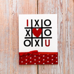 Carte XOXO 3D, carte Je t'aime, carte de Saint-Valentin, carte d'anniversaire, carte unique, carte faite main, carte élégante, carte de fête