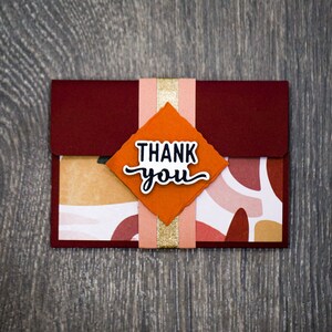 Enveloppe de remerciement 3D, remerciement, gratitude, remerciement, carte-cadeau, carte faite main, carte unique