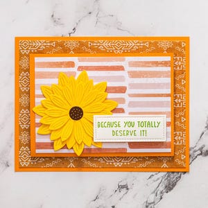 Porte-cartes de remerciement 3D, Vous le méritez bien, Carte de fleurs, Carte d'ami, Carte de fleurs, Nature, Carte faite main, Carte unique, Carte de voeux