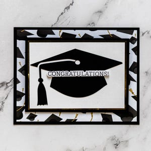 Porte-cartes de remise des diplômes 3D,Enveloppe de la carte-cadeau,Casquette de remise des diplômes,Lycée,Université,Félicitations,Carte faite main,Carte unique,Vous avez réussi