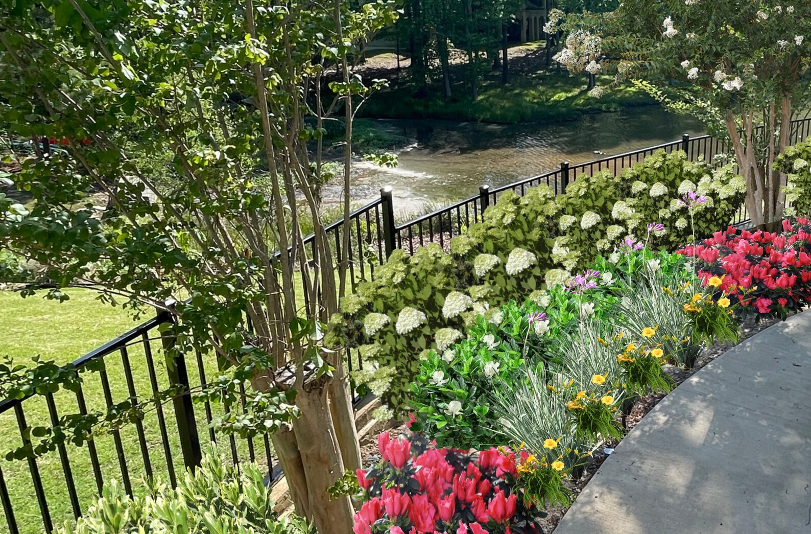 Landscape Design Full to Partial Sun Zone 810 Etsy
