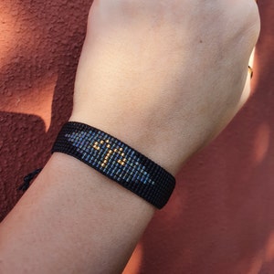 Zodiac Sign Beaded Bracelet: Miyuki Delica Beads, Astrology Jewelry