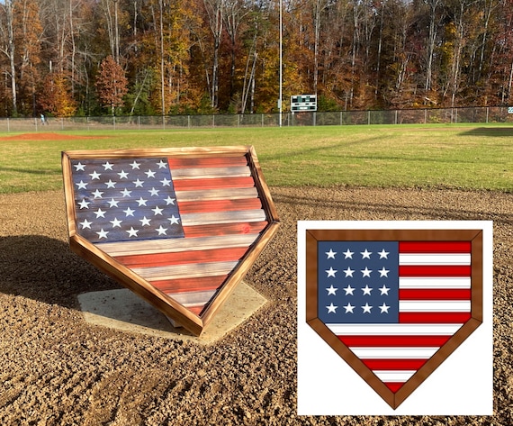 Home Plate American Flag Build Plans - DIY Woodworking Project (Digital Plans)