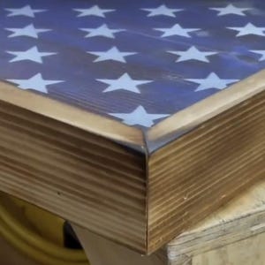 Progetti di costruzione della bandiera americana per la base di casa - Progetto di falegnameria fai da te (progetti digitali) immagine 3