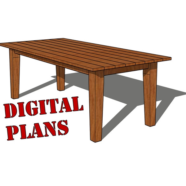 Large Dining Table (Digital Plans)