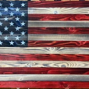 DIY Wooden American Flag Build Plans - Step-by-Step Guide (Digital Download)