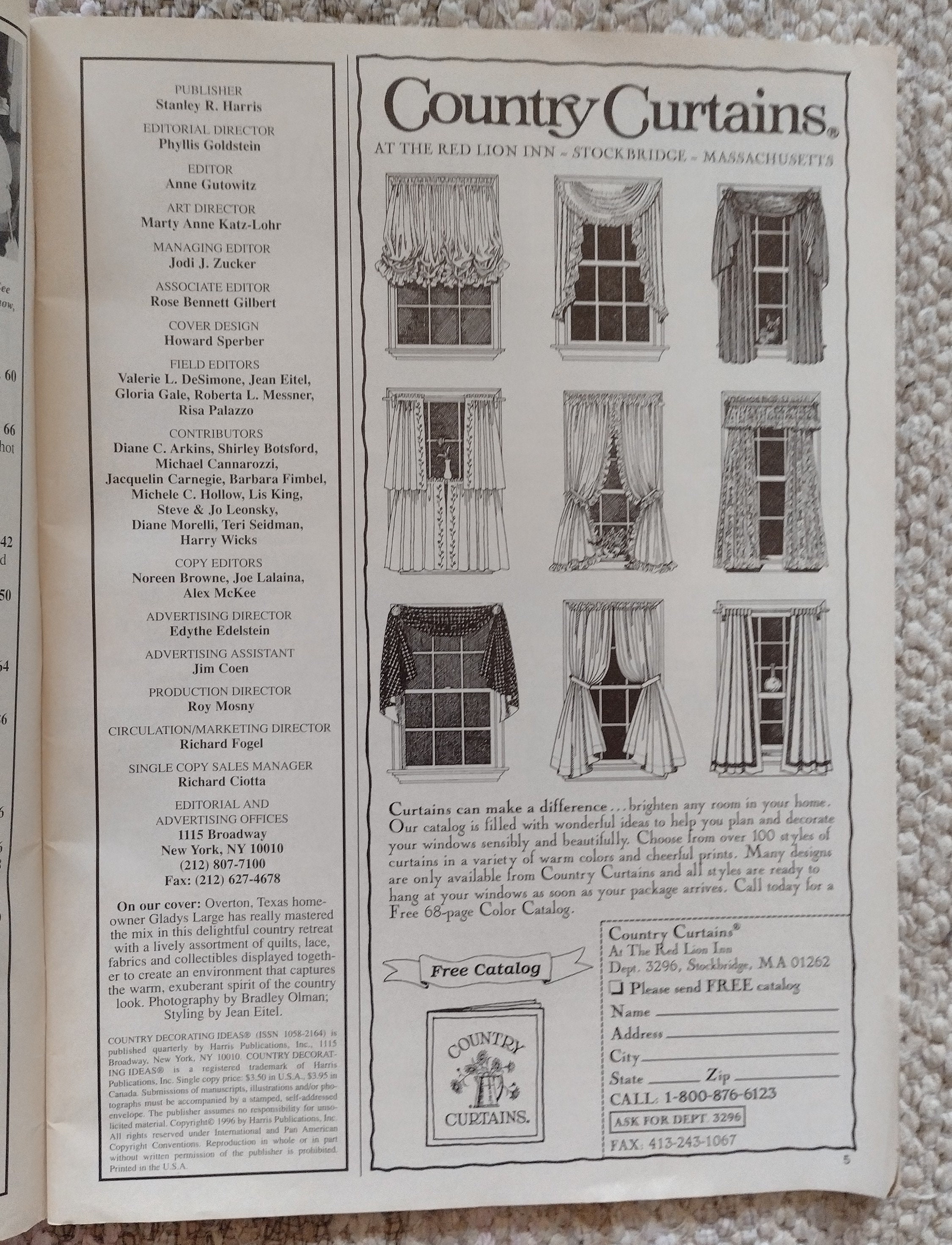 Country Decorating Ideas Magazine 1996 Perfect Read for Country Enthusiasts Etsy