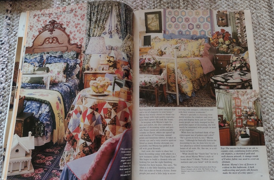 Country Decorating Ideas Magazine 1996 Perfect Read for Country Enthusiasts Etsy