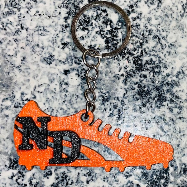 Custom Made School Themed Track & Field Keychains