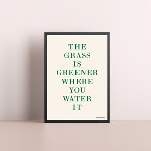 Grass Is Greener Poster