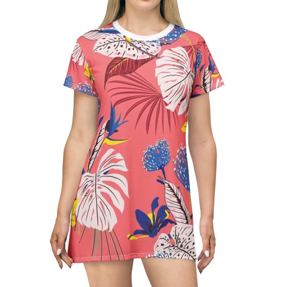strapless open back dress Back To Basics T-Shirt Dress In Hot Pink main image 0