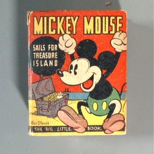 Mickey Mouse - Sails for Treasure Island - Big Little Book, #750 - 1933
