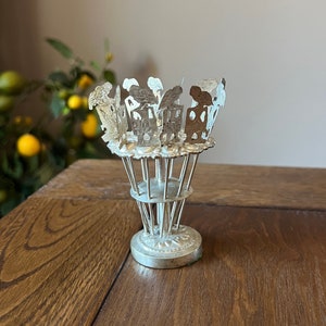 12 Piece Vintage Appetizer Metal Toothpick Set Silver