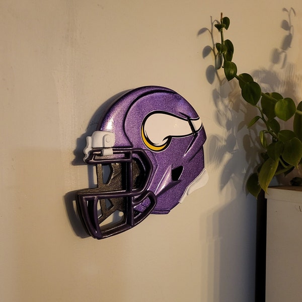 Minnesota Vikings wall helmet replica