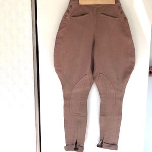 Vintage Womens Riding Breeches Pants Ladies Jodhpurs Camel Brown