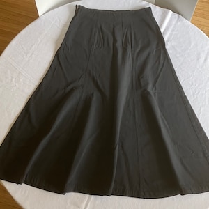 Vintage Ralph Lauren Country Maxi Skirt Heavy Cotton Navy Blue