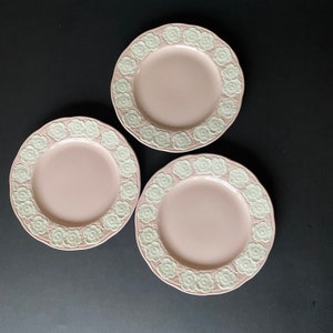 Vintage Sovereign Potters Palissander Roze Bijzetborden Dessert Canada
