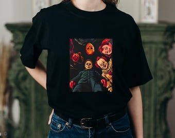 ホラー映画 SVG バンドル、ハロウィーン クリップアート (デジタル ダウンロード)