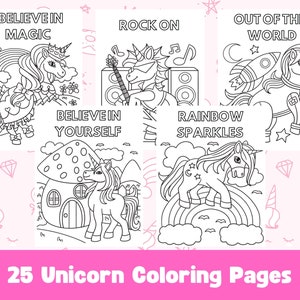 Unicorn Coloring Pages for Kids: 25 Printable Sheets (PDF Download)