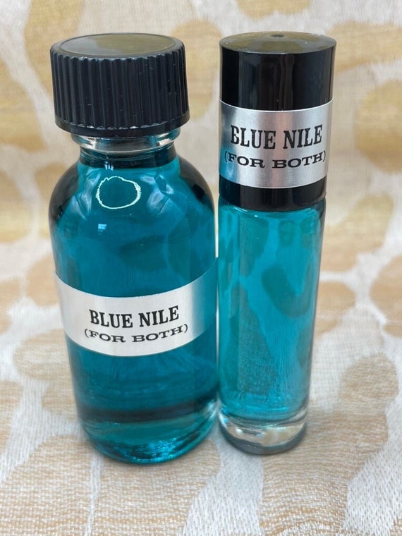 Blue Nile Scented Body Oil Fragrance [Flip Cap - HDPE Plastic Blue 2 Lbs