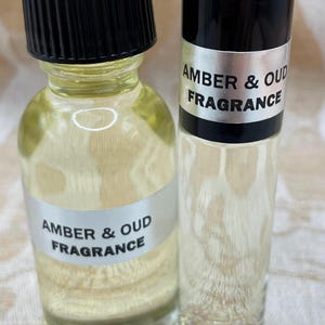 Amber & Oud Perfume Body Oil free shipping