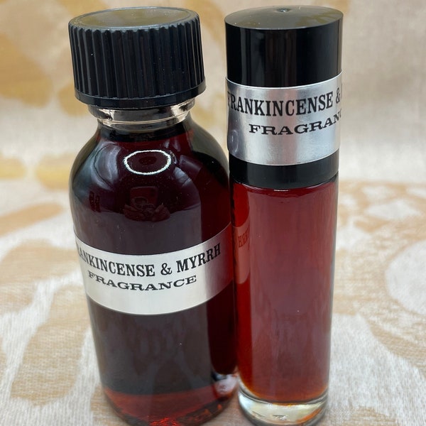 Frankincense & Myrrh Perfume Body Oil Unisex free shipping