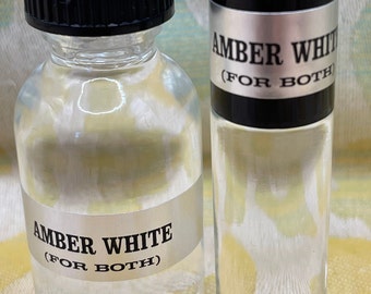 Amber White Perfume Body Oil free shipping