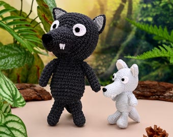 Low-Sew Wolf Häkelanleitung | PDF von Cottagecore Woodland