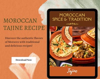 Libro de cocina marroquí: auténticas recetas marroquíes. ¡Descubre los auténticos sabores de Marruecos con recetas tradicionales y deliciosas!