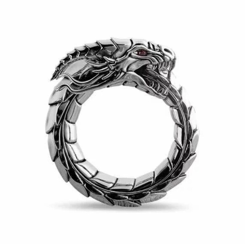 Dragon Viking Ring Nordic Dragon Ring Celtic Dragon Ring Etsy