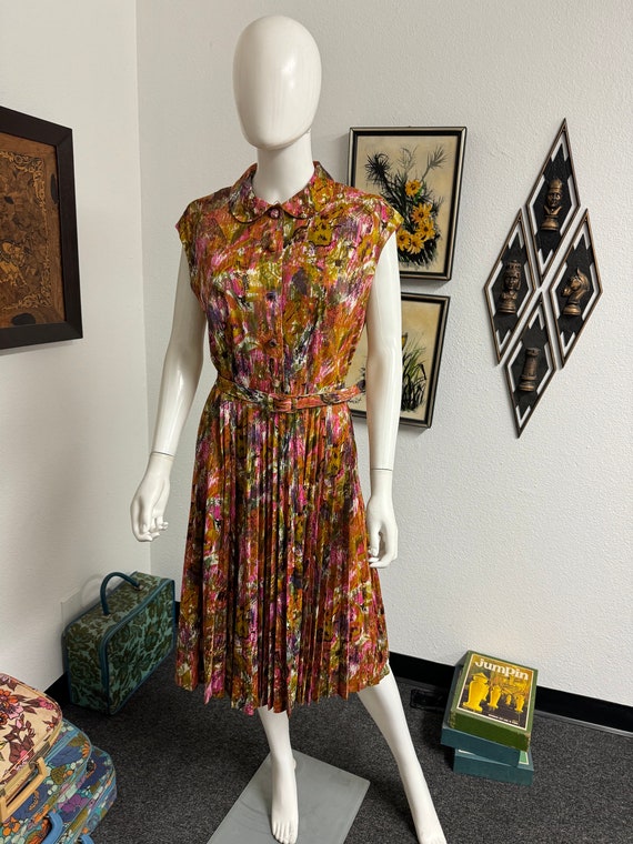 Sacony Dress With Belt /Vintage Dress