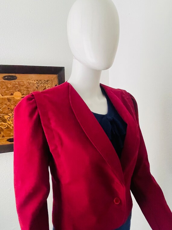 City Girl Red Bolero Jacket Etsy