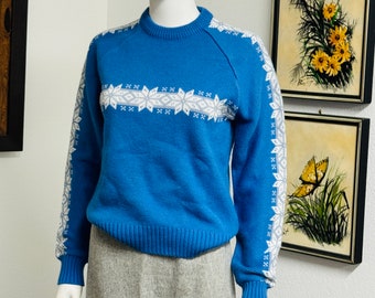 Vintage Kimo by Susie’s Casuals Blue Ski Sweater