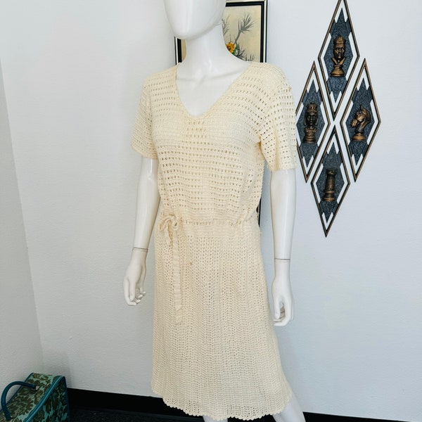 Vintage Handmade Crocheted Dress