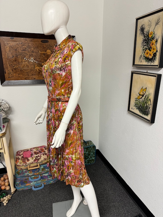 Sacony Dress With Belt /Vintage Dress - image 3