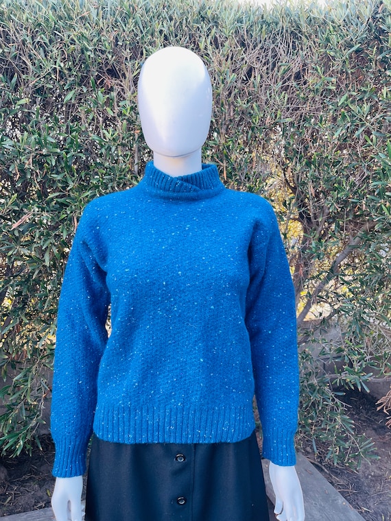 Windborne Royal Blue Felted Wool Sweater